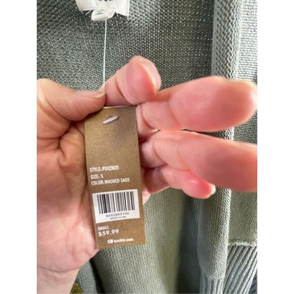 BKE NWT Washed Sage Cardigan Sweater Size S - Picture 7 of 8